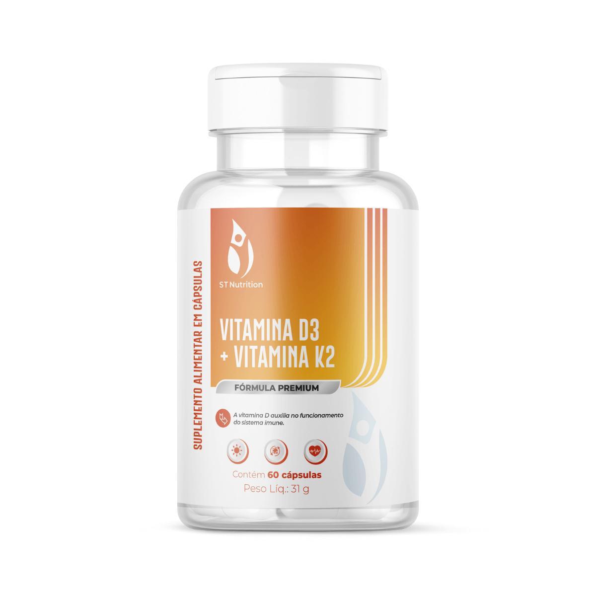 Miniatura Vitamina D3 + Vitamina K2 St Nutrition 60 Caps