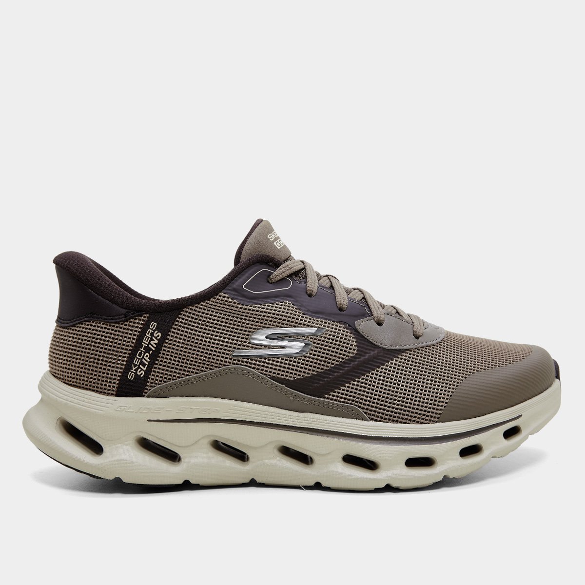 Miniatura Tênis Skechers  Go Walk Glide-Step 2.0 - Zac Masculino Bege - 38