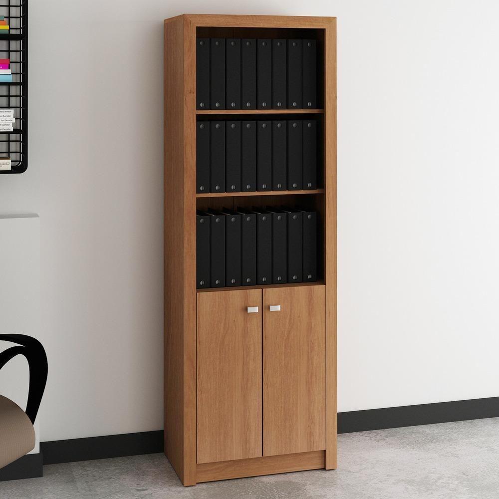 Miniatura Armário Escritório Com 2 Portas Multimóveis Cr25020 Amendoa