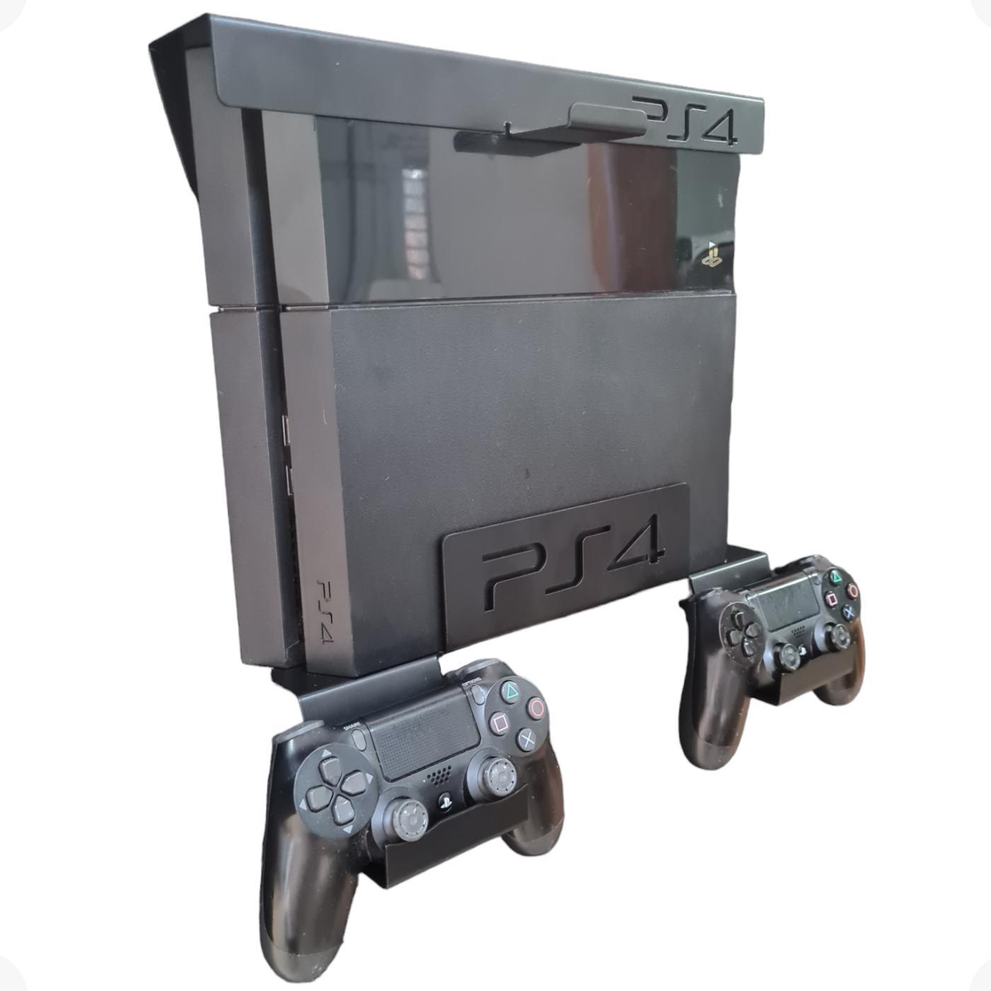 Miniatura Suporte De Parede Para Ps4 Preto