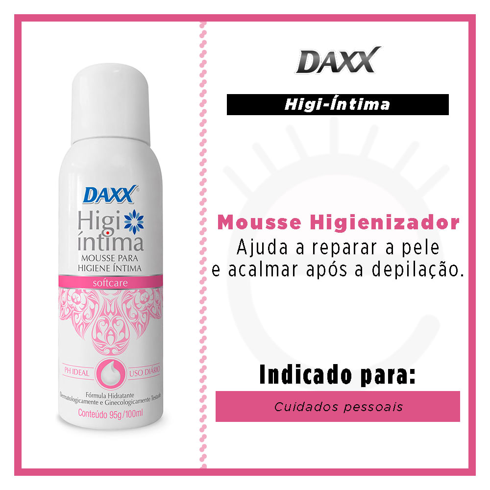 Miniatura Mousse para Higiene Íntima Daxx Softcare 100ml