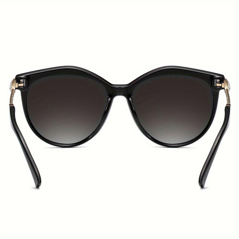 Miniatura Óculos Polarizados Estilo Olho De Gato ,lentes Gradientes Preto