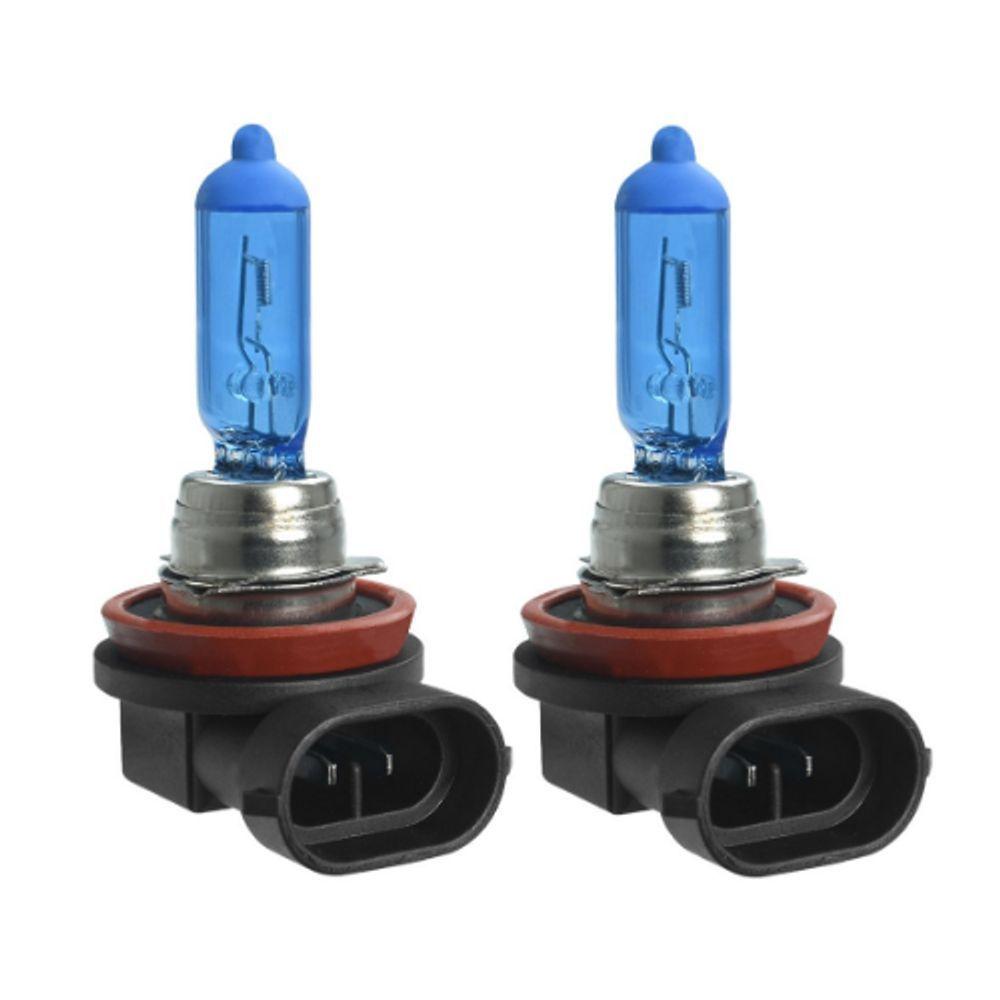 Miniatura Lâmpada Super Branca H11 12v 55w Xenon Look - Par