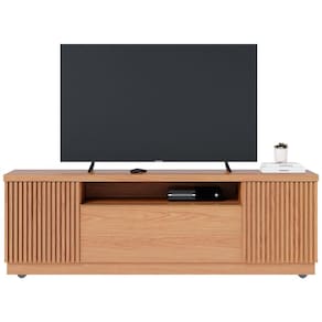 Miniatura Rack Colibri Manaus com 3 Portas, Ideal para TV de Até 70” Freijó