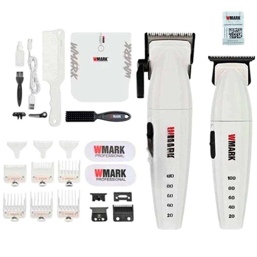 Miniatura Kit Profissional Corte Acabamento Wmark Ng 8632 Branco