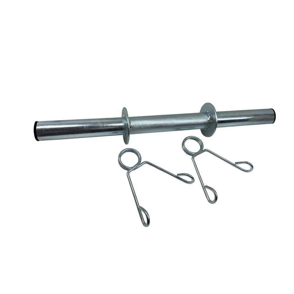 Miniatura Kit Anilha 12 Kg + Barra De 40 Cm Com Presilhas