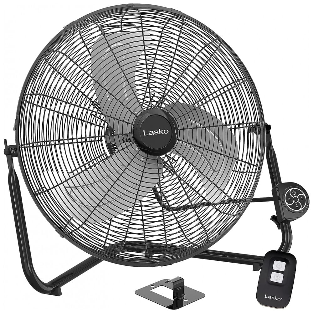 Miniatura Ventilador de Piso com QuickMount para Uso no Chão ou na Parede, 3 Velocidades e Controle Remoto, 110V, Lasko H20660, ...