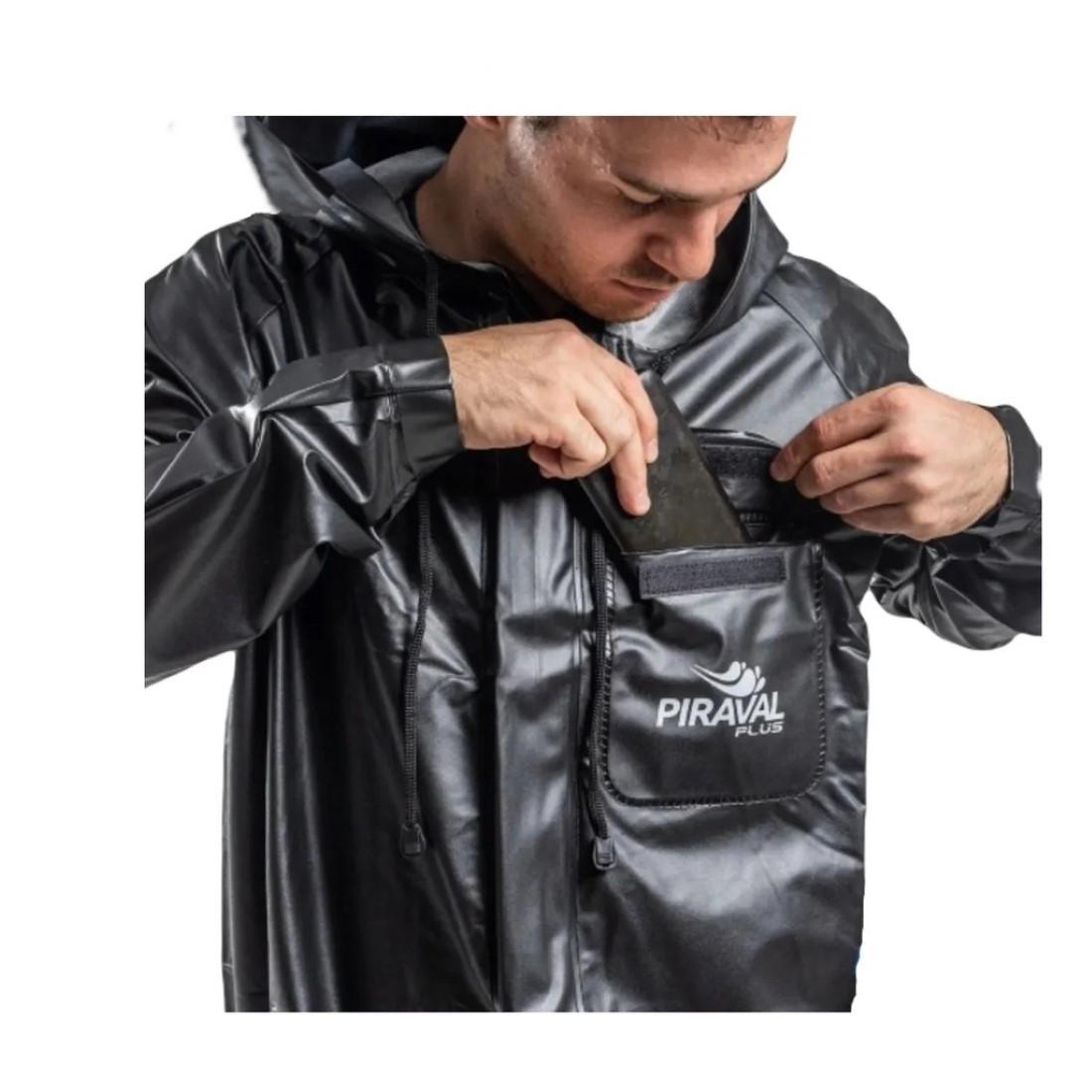 Miniatura Capa De Chuva Jaqueta Calça Piracapas Pvc P Elastico Aranha