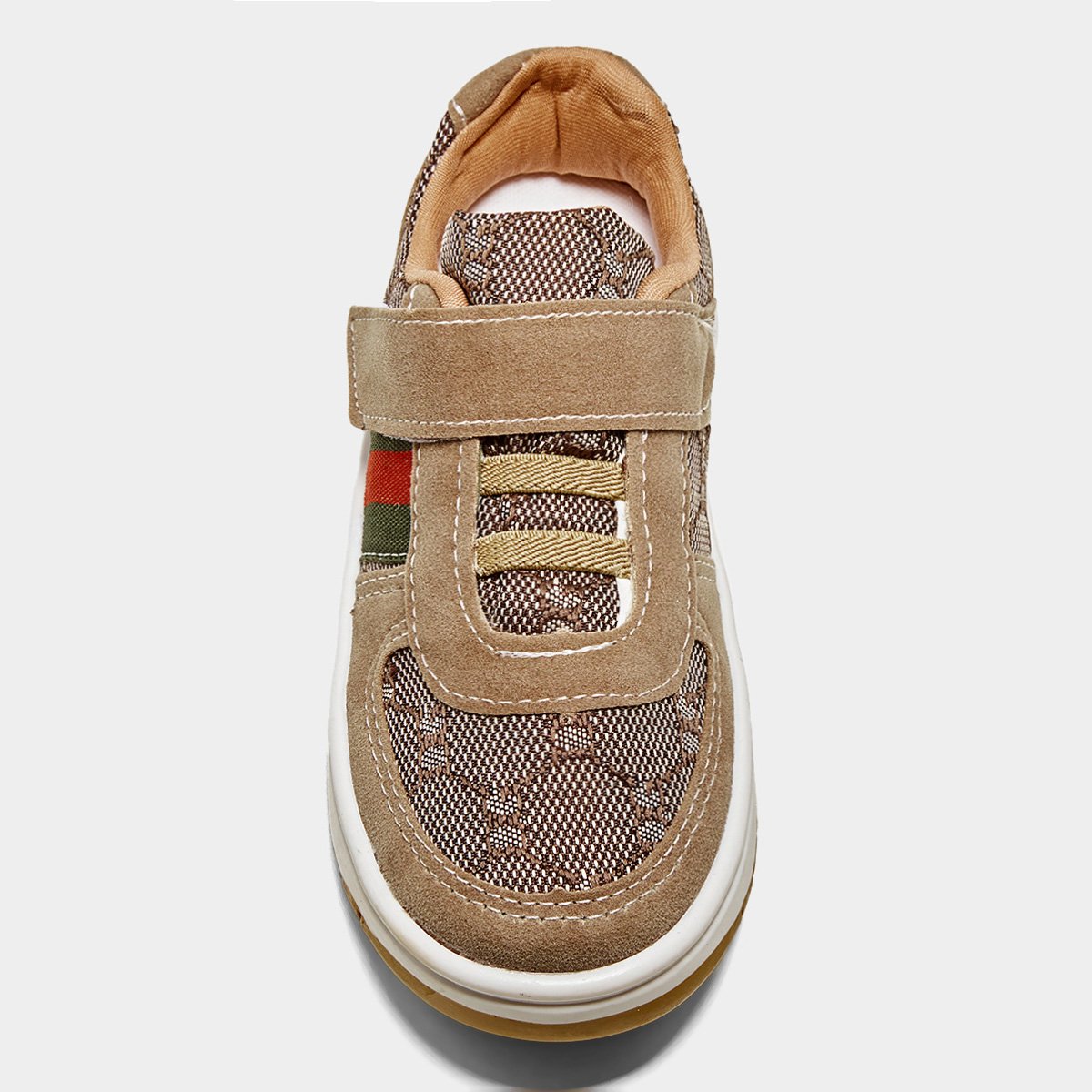 Miniatura Tênis Infantil Kurz Casual Menino Marrom+Verde - 20
