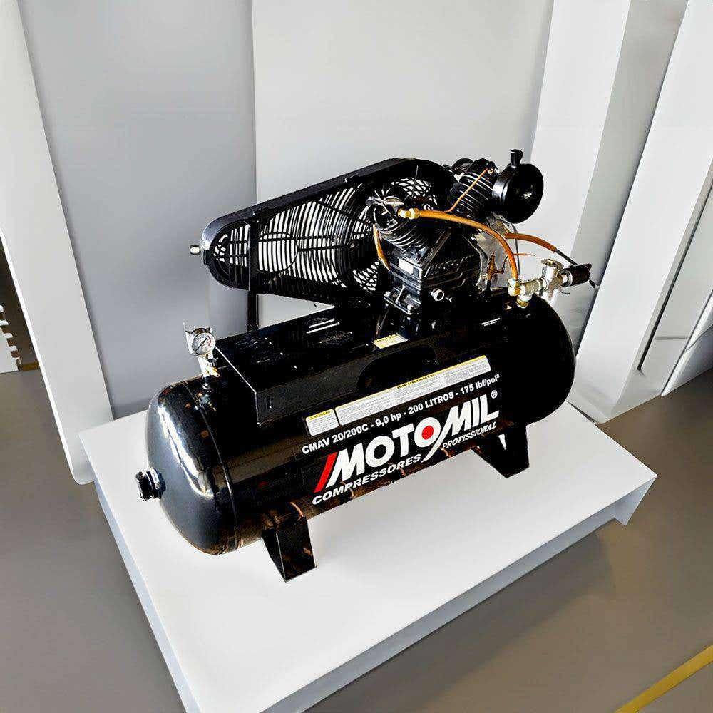 Miniatura Compressor Ar Sem Motor CMAV Gasolina 20 Pés 200l MOTOMIL