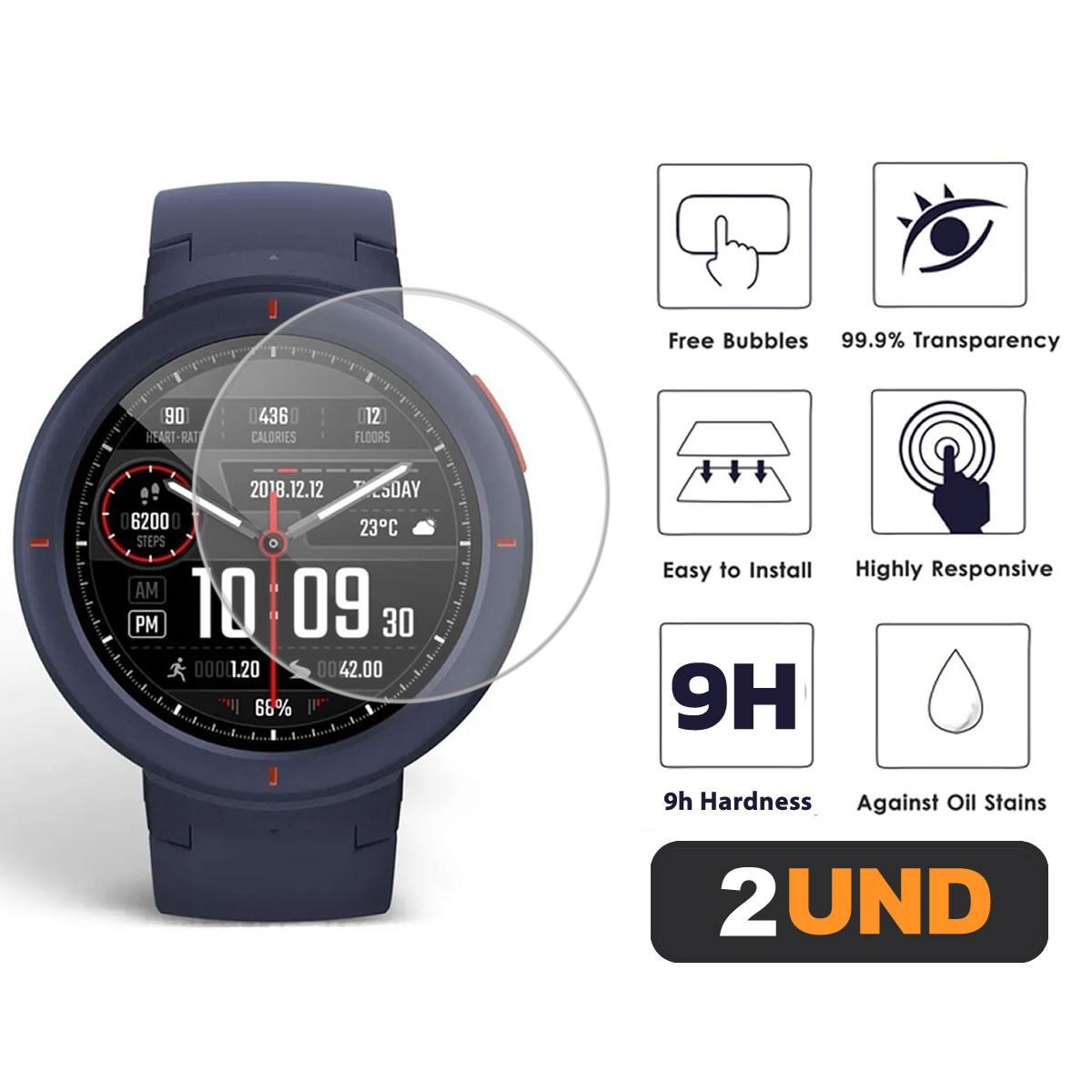 Miniatura 2X Películas Amazfit Verge Ou Verge Lite Vidro Temperado
