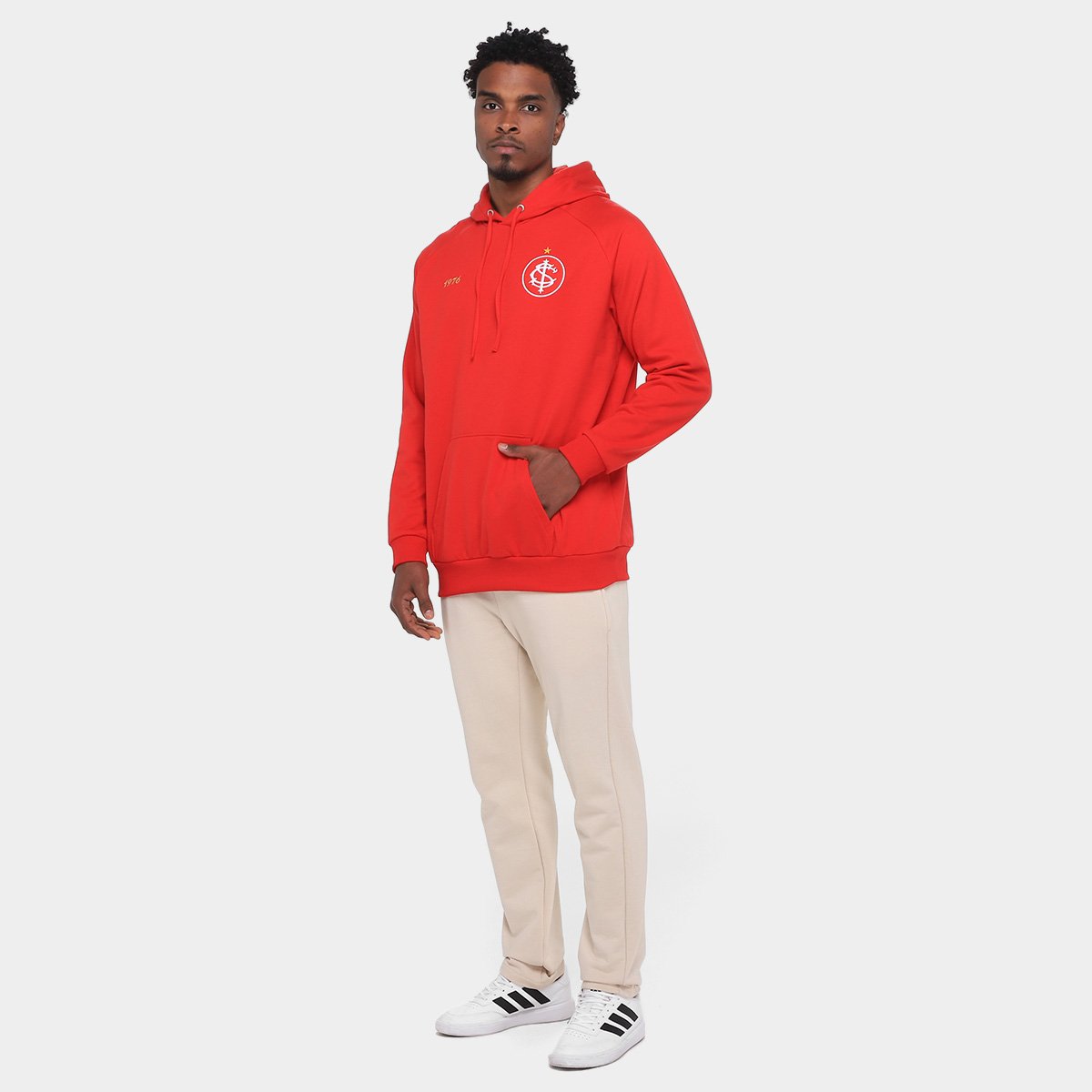 Miniatura Moletom Internacional Retrô 1976 Masculino Vermelho - G