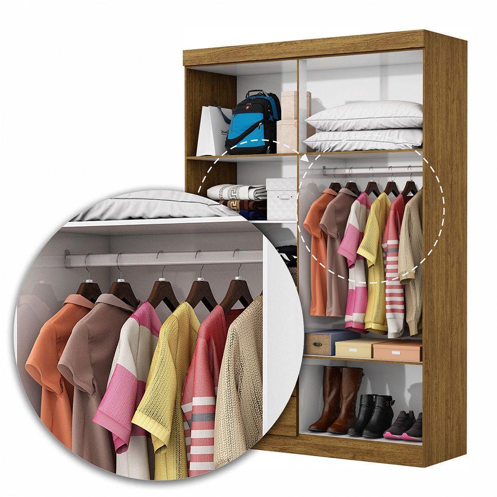 Guarda Roupa Casal Modulado 4 Portas Hércules 4 Portas e 4 Gavetas Cinamomo