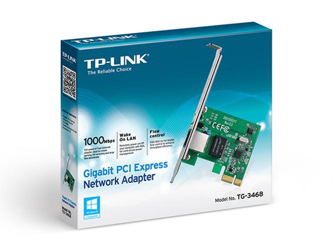 Miniatura Placa de rede PCI-E 10/100/1000 Mbps TP-LINK TG-3468 Verde - Placa de rede - Tp-link