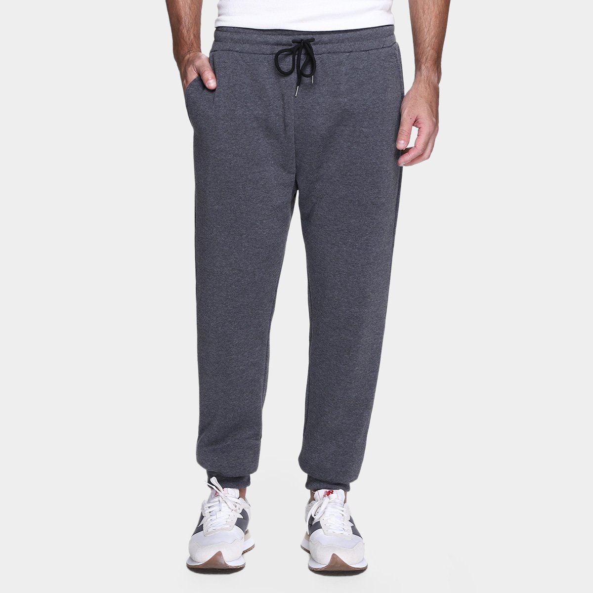 Miniatura Calça Broken Rules Moletom Masculina Mescla - G