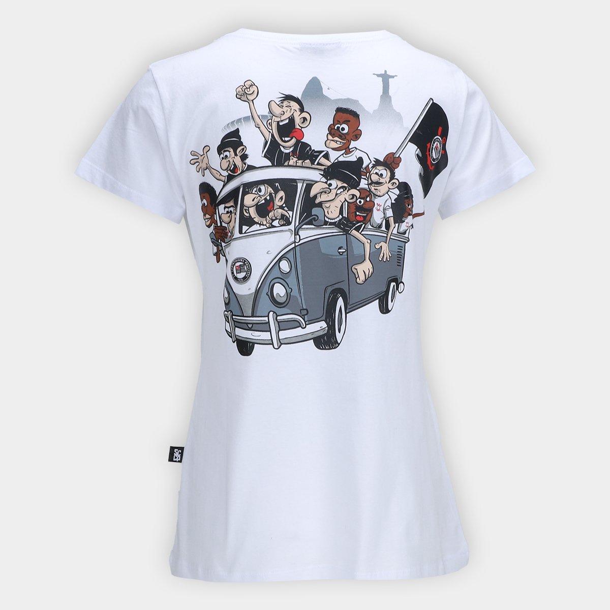 Miniatura Camiseta Corinthians Feminina Branco - G