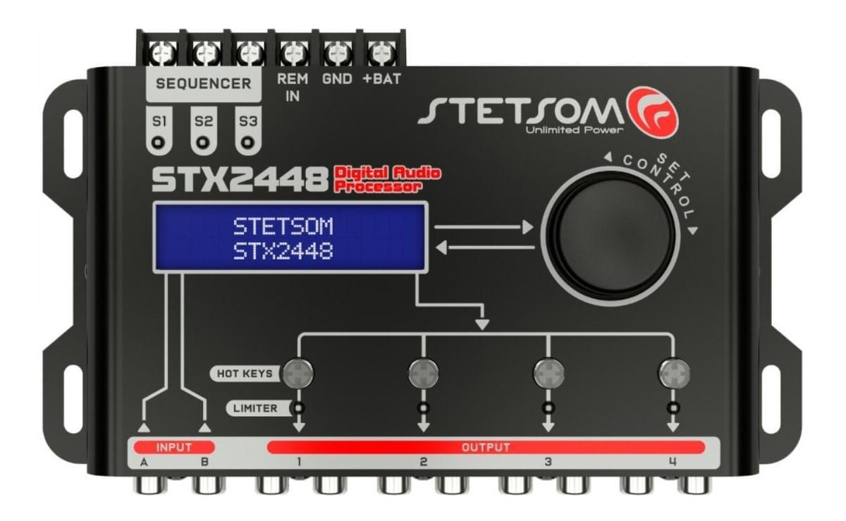 Miniatura Processador De Áudio Digital Stetsom - Stx 2448 Equalizador
