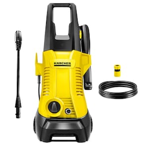 Miniatura Lavadora de Alta Pressão Karcher K2 Plus 1740psi 1400W com Lança de Jato Leque e Mangueira de 3 Metros - Preta e Amarela 110V