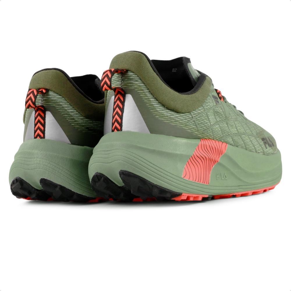Miniatura Tênis Fila Racer Skytrail Masculino Verde / Coral - 38