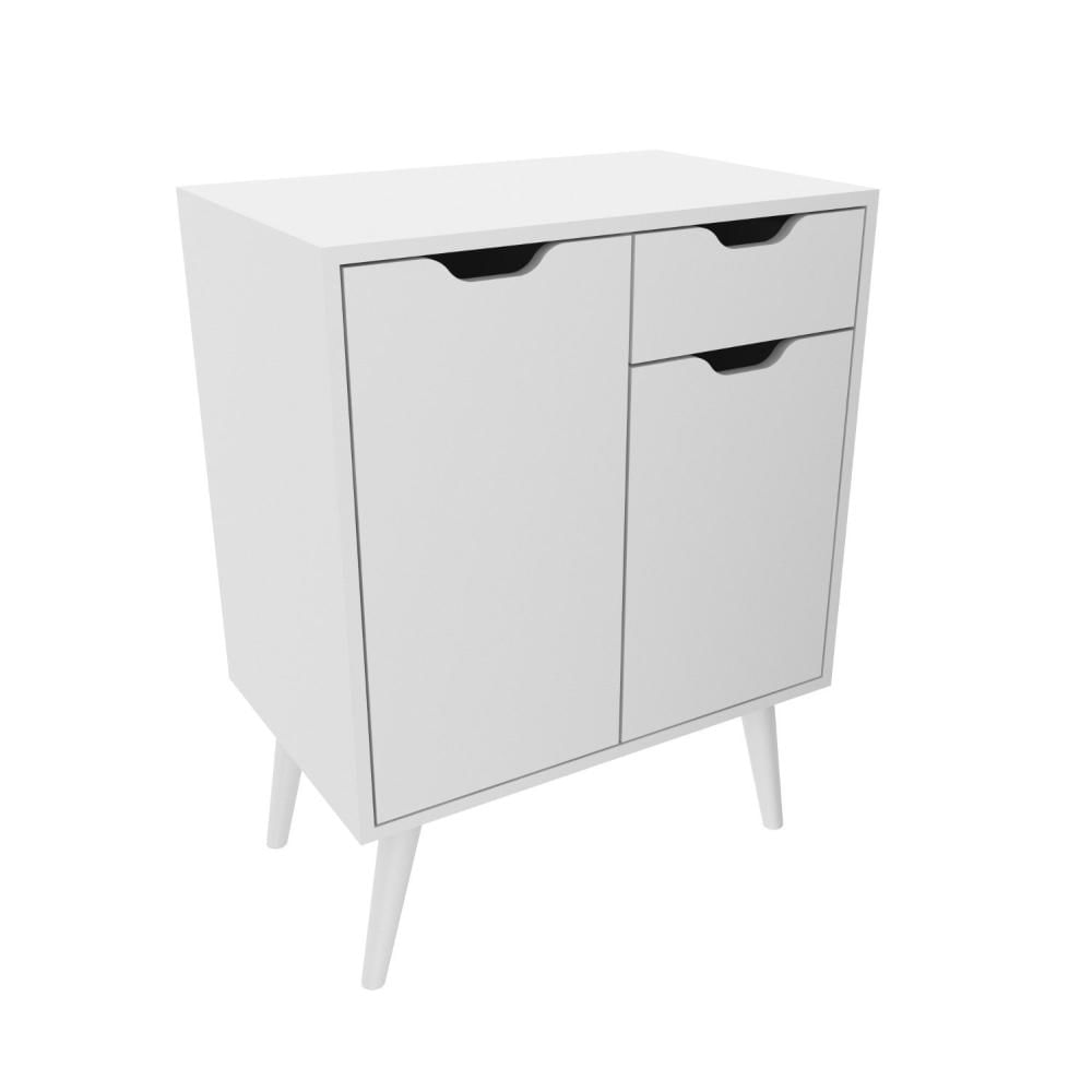 Miniatura Gabinete para Banheiro 2 Portas e 1 Gaveta Bn3637 Branco