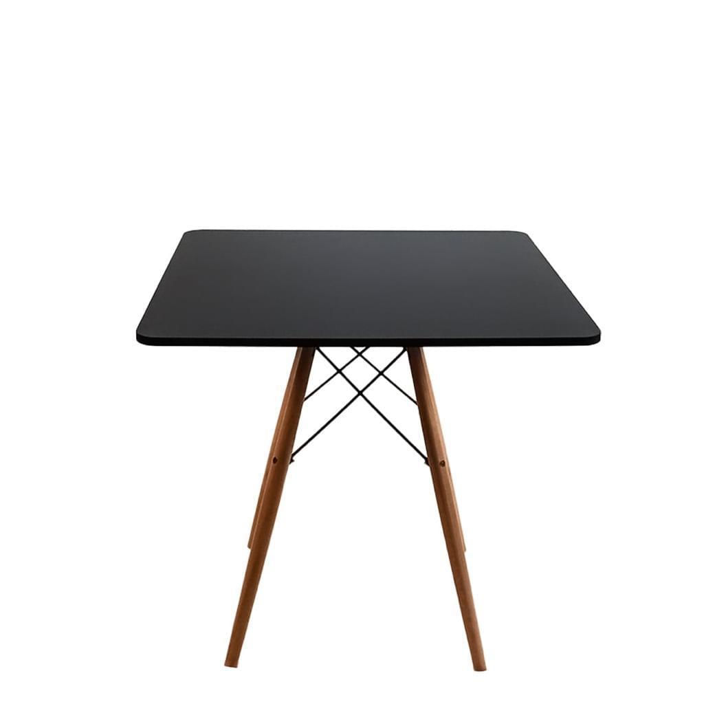 Miniatura Mesa De Jantar Quadrada 80X80 Cm Eiffel Pés Palito Maravilha
