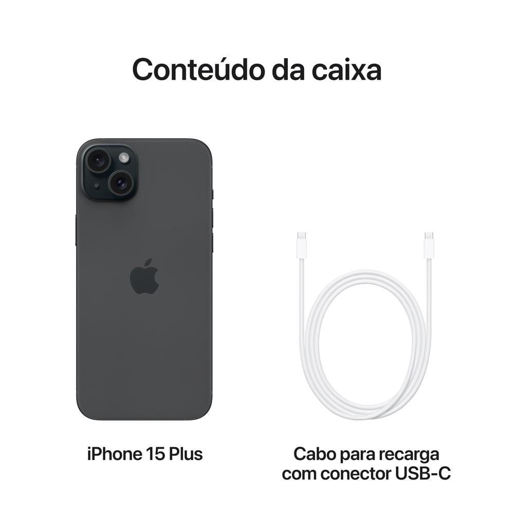 Miniatura Apple iPhone 15 Plus de 256GB - Preto