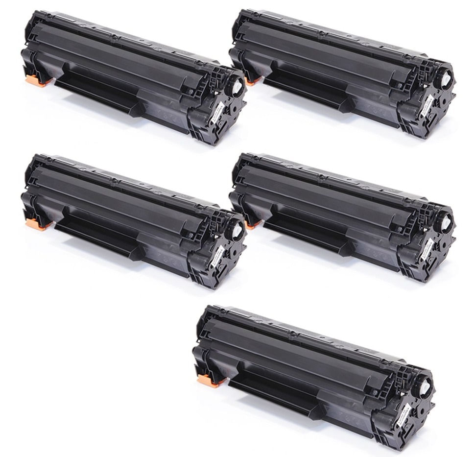 Miniatura Kit 5 Toner Compatível Hp Ce278a 78a P1566 P1606 M1530 M1536