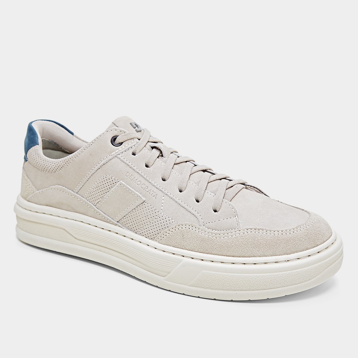 Miniatura Tênis Couro Democrata Wide Masculino Off White - 38