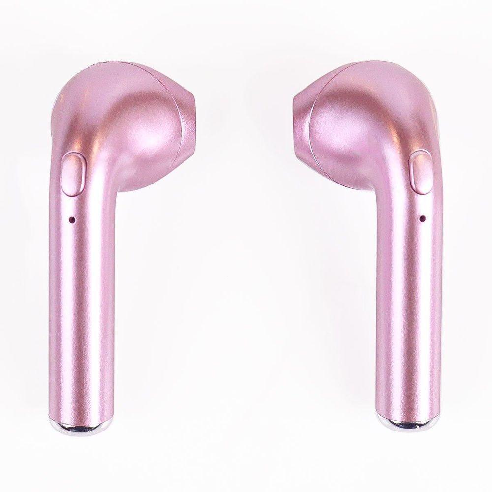 Miniatura Fone De Ouvido Bluetooth Easy W1+ Tws True Wireless - Rose