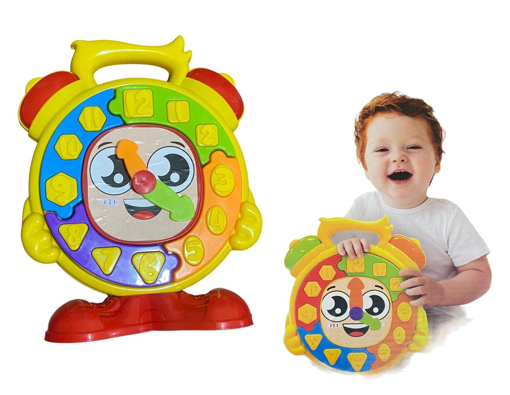 Miniatura Brinquedo Relógio Colorido Criança Infantil Bebê Didático