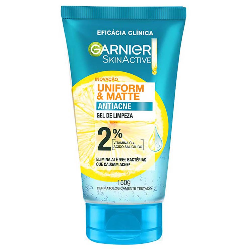 Miniatura Gel de Limpeza Facial Garnier Skin Uniform & Matte Antiacne 150g