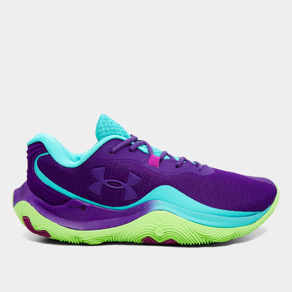 Miniatura Tênis Under Armour Buzzer 2 Masculino Roxo - 36