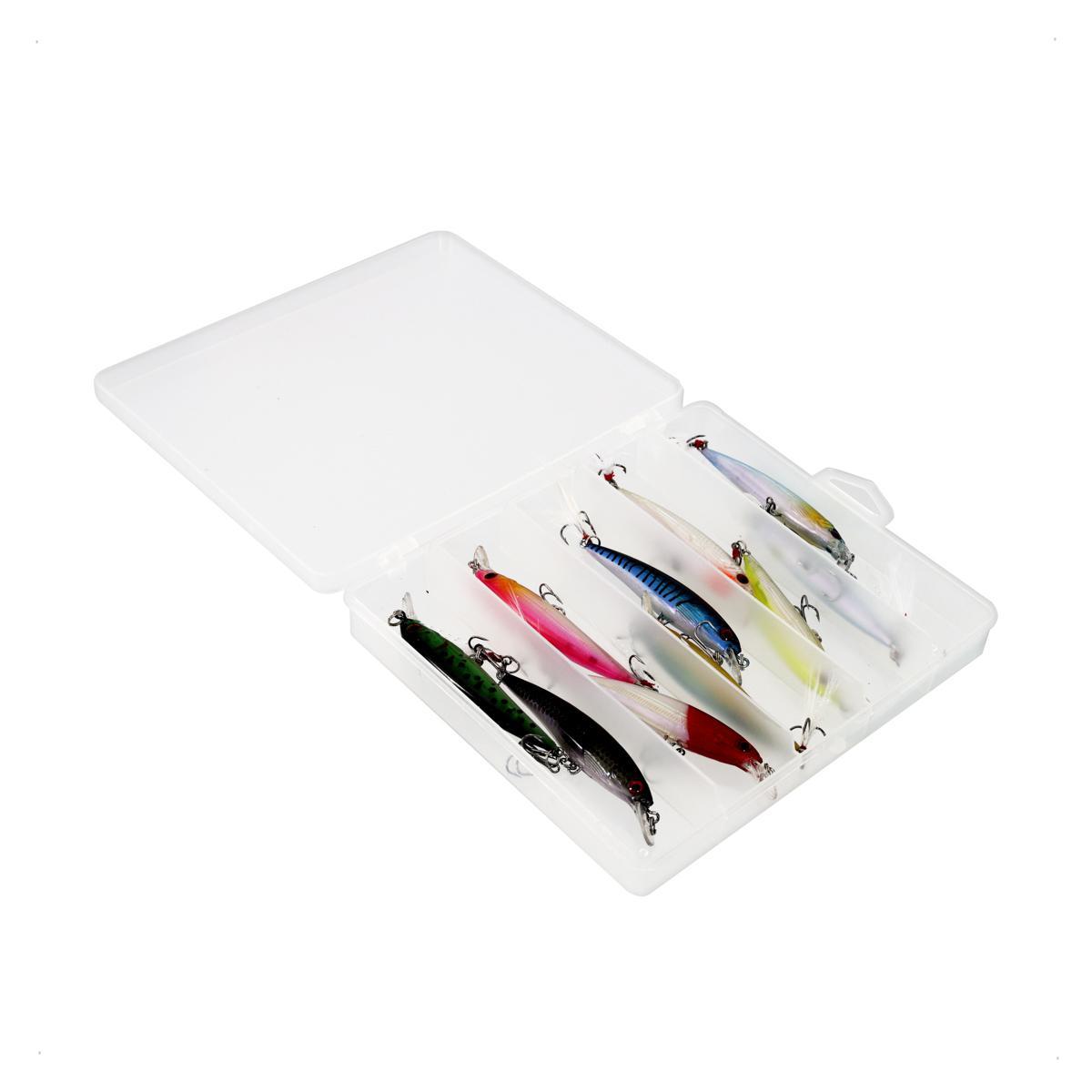 Miniatura Kit Com 10 Isca Artificial Pesca Tucunaré Dourado Robalo