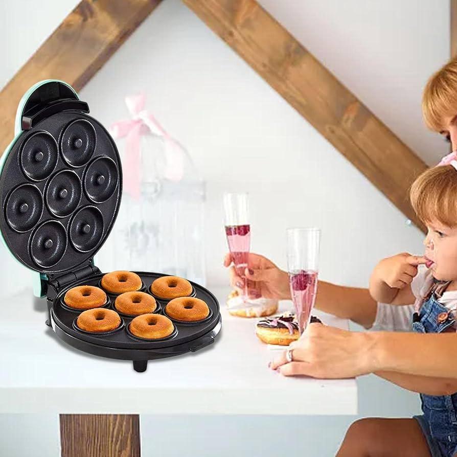 Mini Máquina De Fazer Donuts Rosquinhas 7 Furos 110V Branco