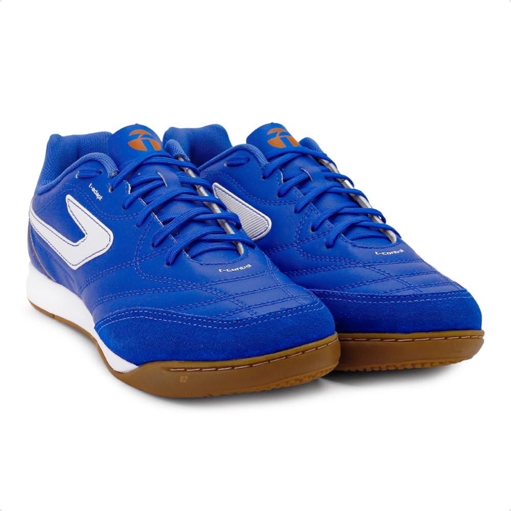 Miniatura Chuteira Topper Futsal Maestro Td IV Futebol de Salão Masculina Azul / Branco - 44.
