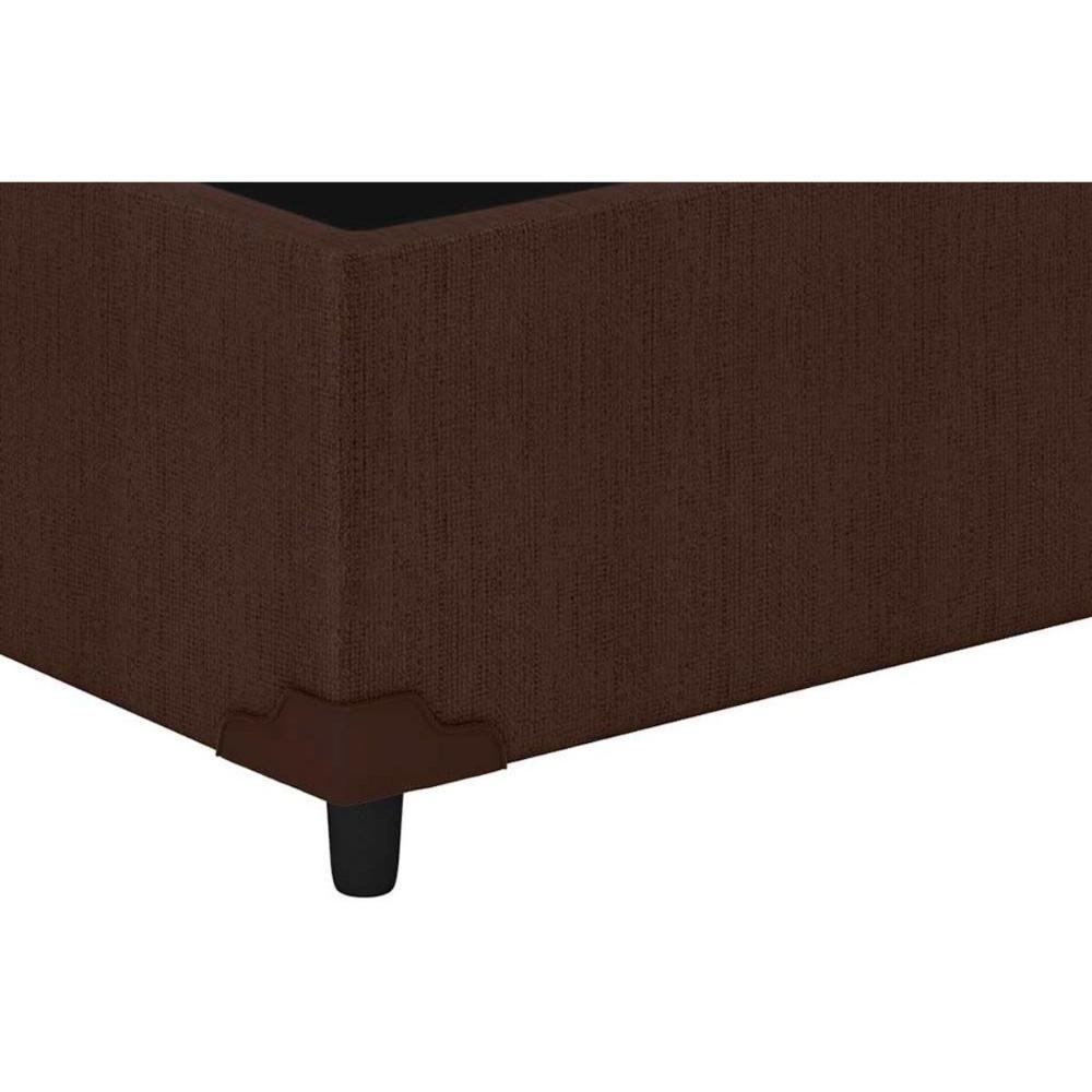 Miniatura Cama Box Queen: Colchão Molas Anjos Superlastic Duo Sono + Base Crc Courano Brown(158x198)