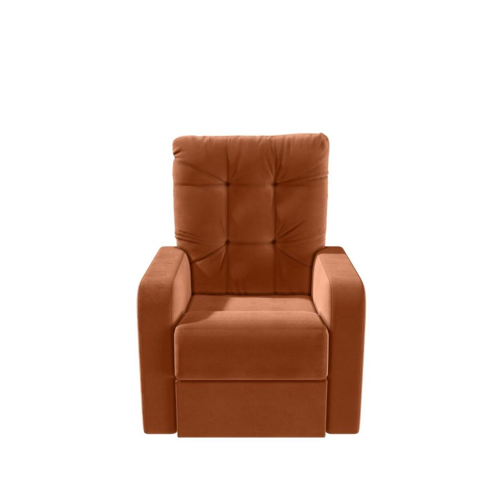 Poltrona Reclinável do Papai em Suede Laranja