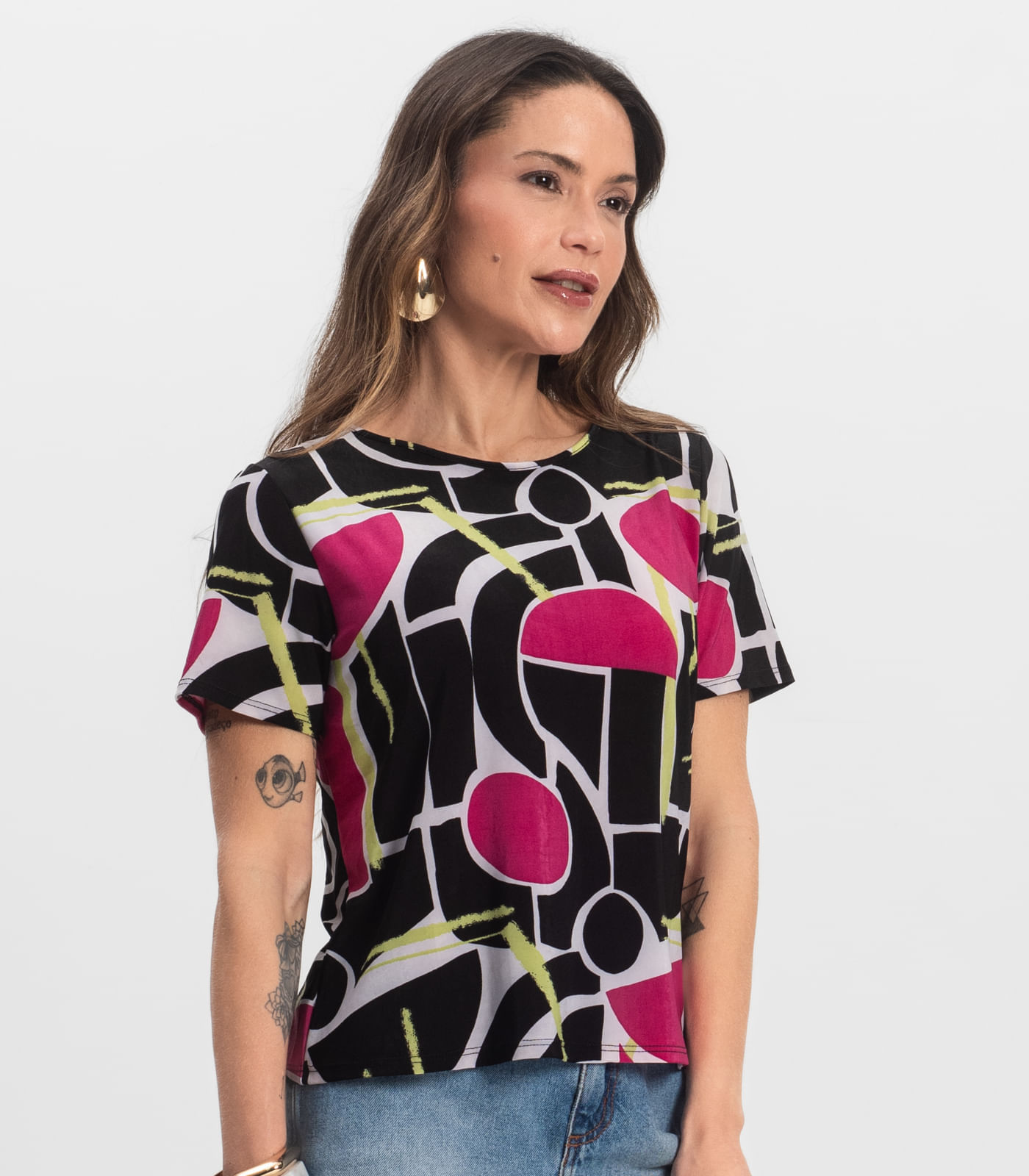 Miniatura Blusa Feminina Infinita Cor Preto G