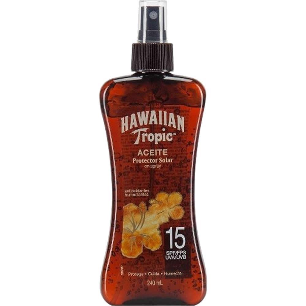 Miniatura Hawaiian Tropic Tanning Aceite Protector Solar Fps 15 240Ml