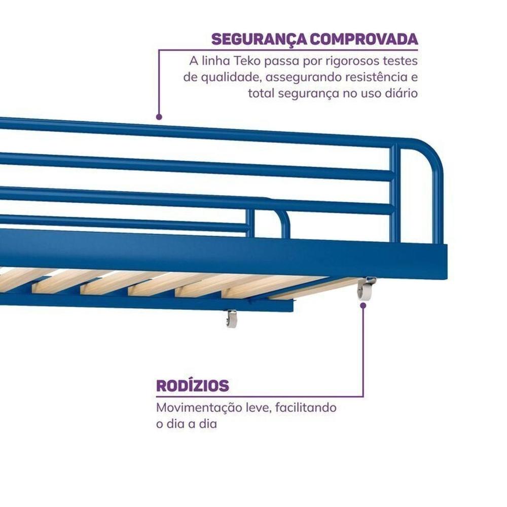 Conjunto Bicama Infantil / Juvenil Teko Casatema Azul /Álamo