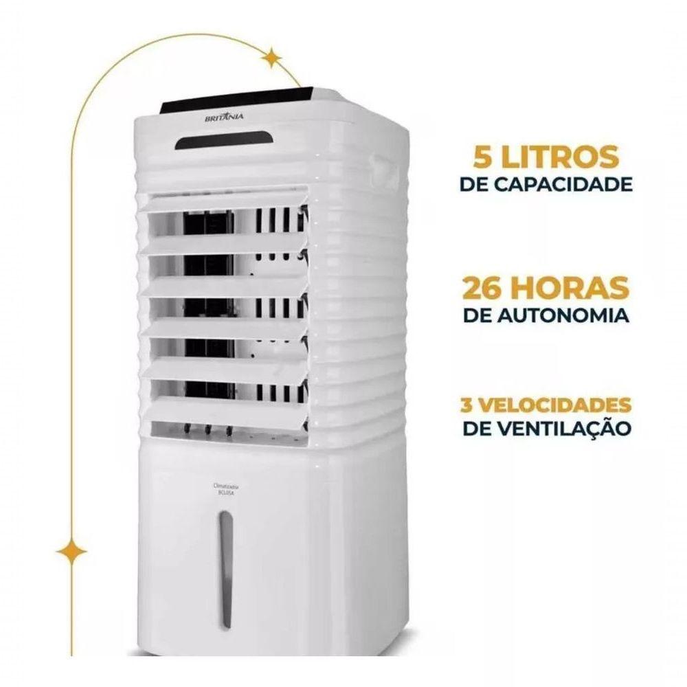 Miniatura Climatizador De Ar Britânia 4 Em 1 Autonomia De 26h BCL05A 110V