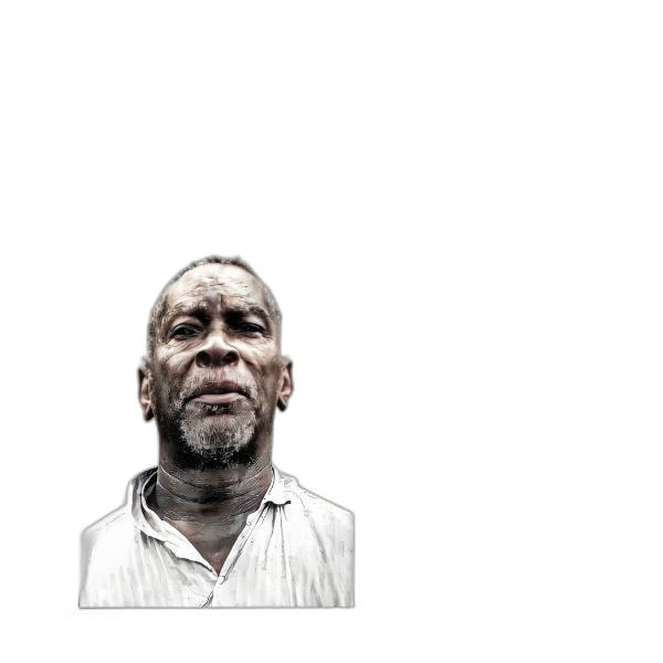 Miniatura Quadro Mestre Irineu- Santo Daime 33X24Cm - Com Vidro Preta