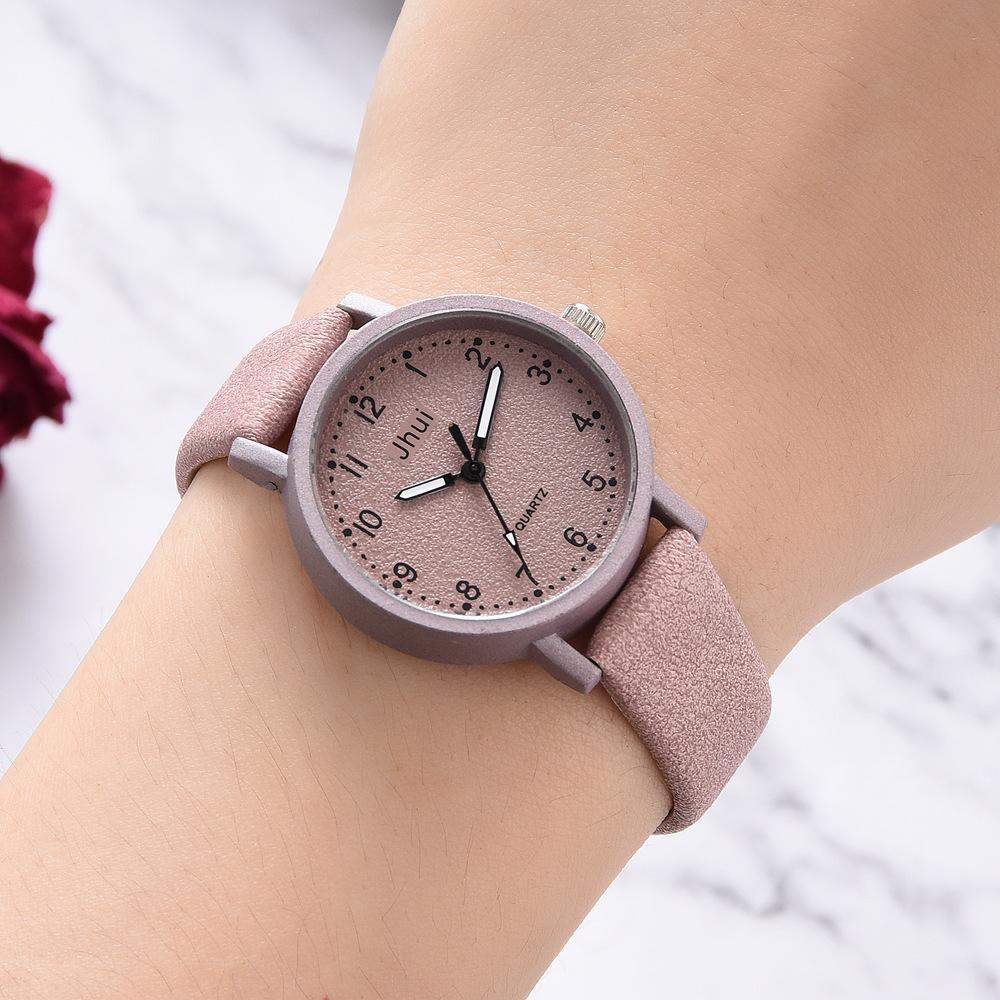 Miniatura Relógio Feminino Rosa Pequeno Delicado Elegante