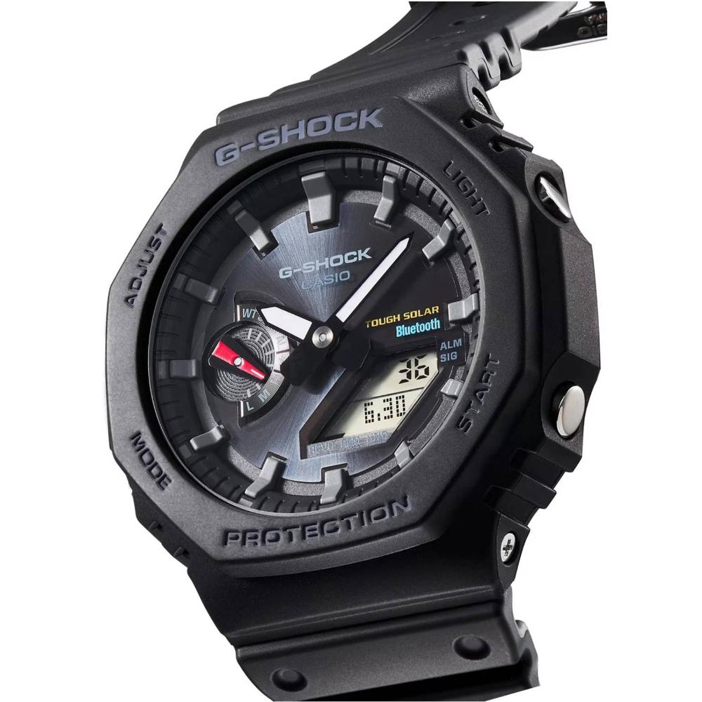 Miniatura Relógio Casio G-Shock GA-B2100-1ADR Carbon Core Guard *Bluetooh e Tough Solar
