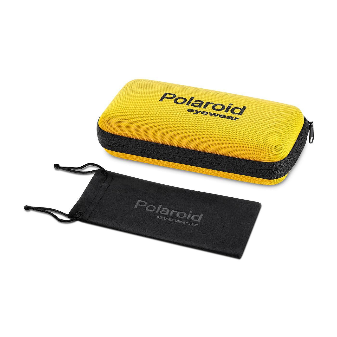 Miniatura Armação Unissex Polaroid Pld 6158/Cs Prata Brilho E Preto