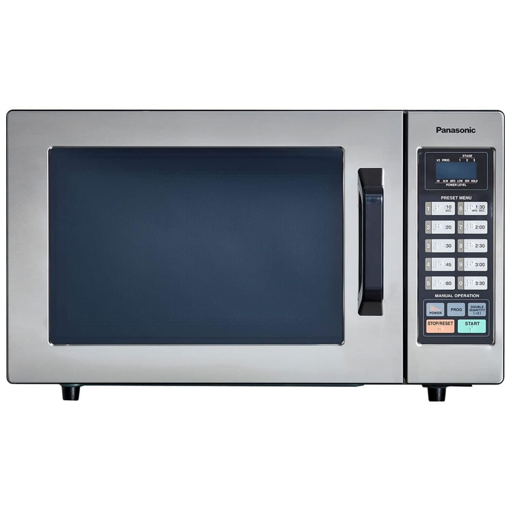 Miniatura Micro ondas 22 Litros Multifuncional de Aço Inoxidável, 1000W, 110v, PANASONIC NE 1054F, Prateado