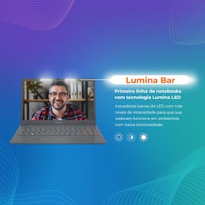 Notebook Positivo Vision Intel Celeron Dual Core 4GB 128GB eMMC Tela HD 14” Windows 11 + Microsoft 365 Personal Válido por 1 Ano - C14 Lumina BAR