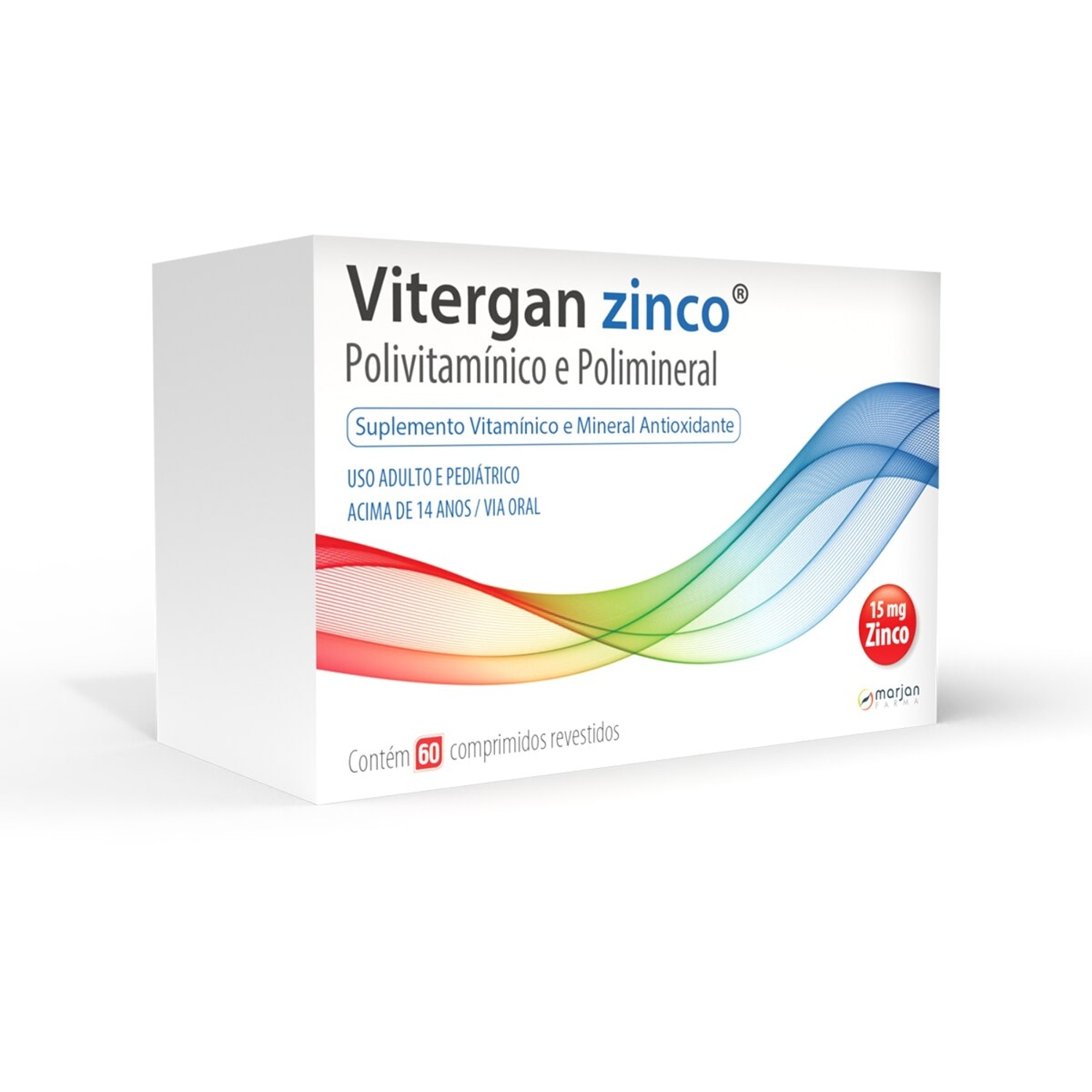 Miniatura Vitergan Zinco 60 Comprimidos Revestidos