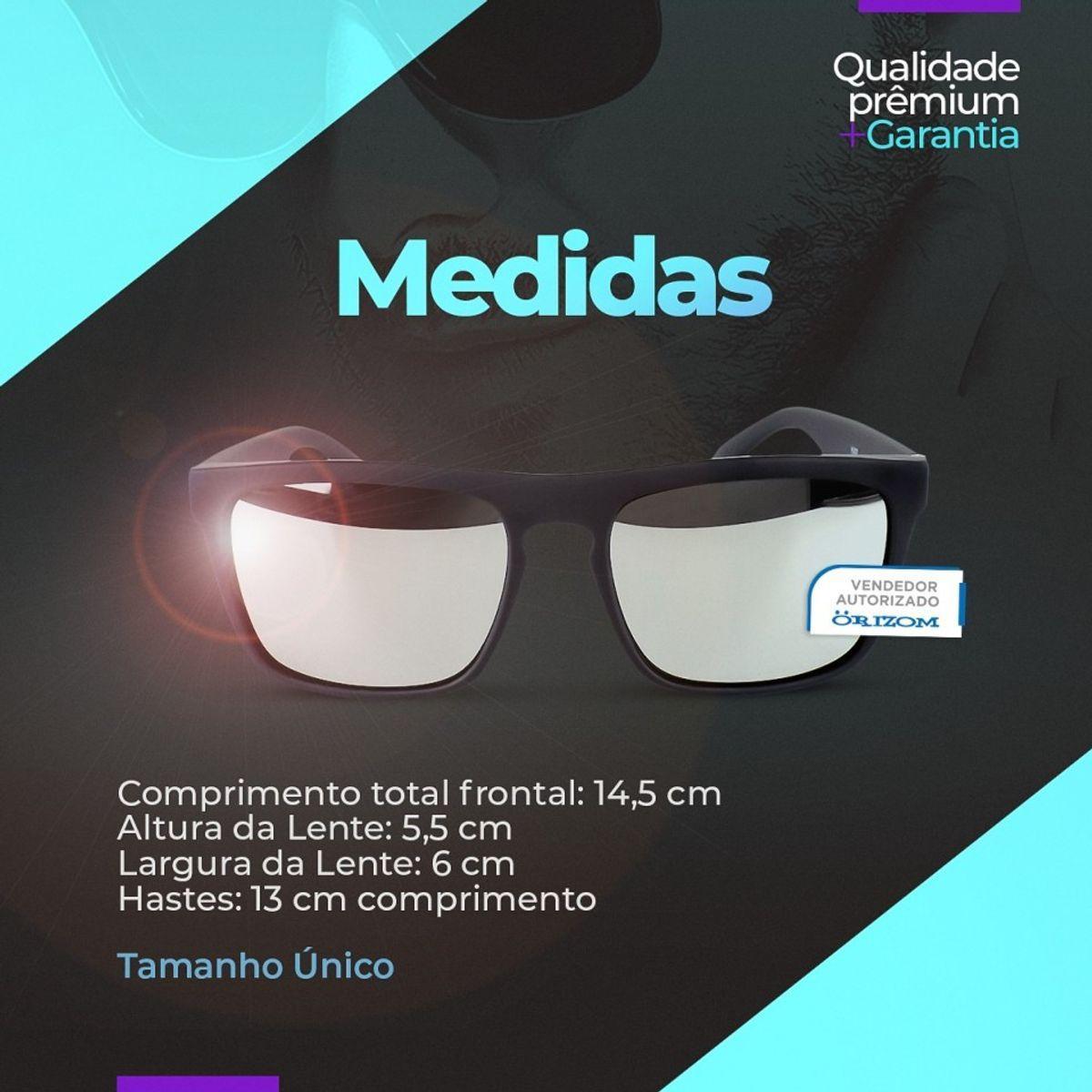Miniatura Oculos Sol Masculino Praia Protecao Uv Verao Emborrachado