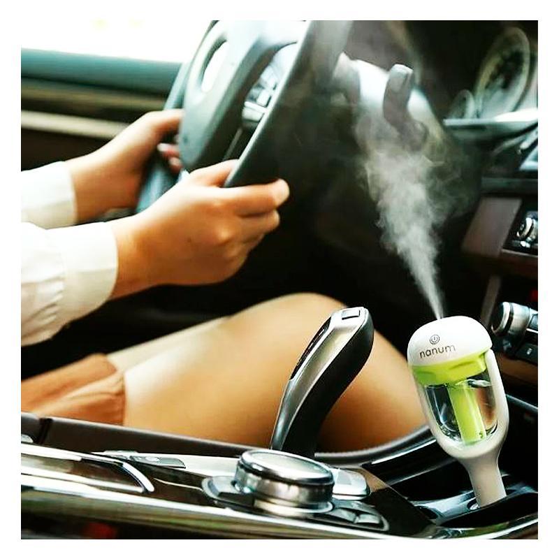 Miniatura Umidificador Purificador Aroma Carro Veicular + Usb 12V